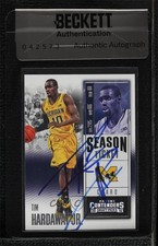 BAS 2016 Panini Contenders Draft Picks Tim Hardaway Jr Seal of Authenticity 3c7