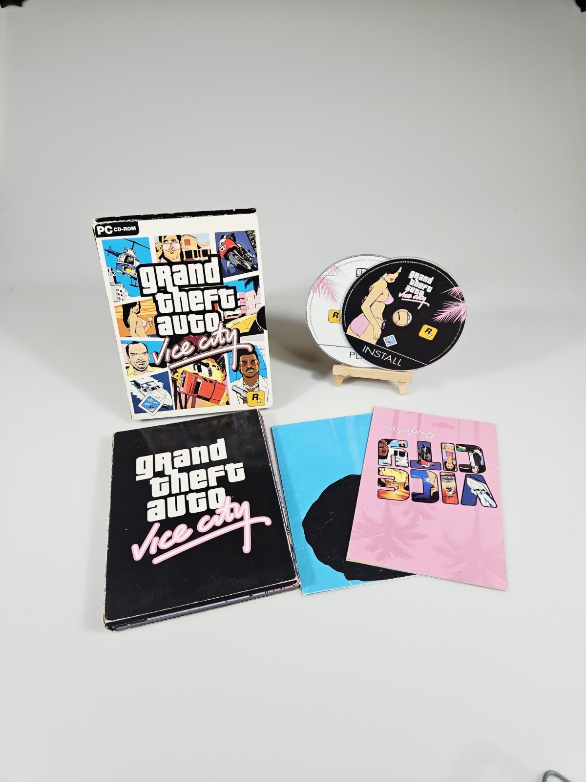 Grand Theft Auto: Vice City (Dt.) (PC) OVP Anleitung Poster Komplett 