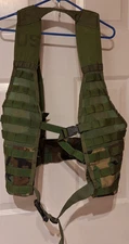 US Military Woodland BDU Molle II Fighting Load Carrier Vest Specialty Defense