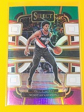 Scoot Henderson 2023-24 Panini Select  Green White Purple Prizms Rookie #77