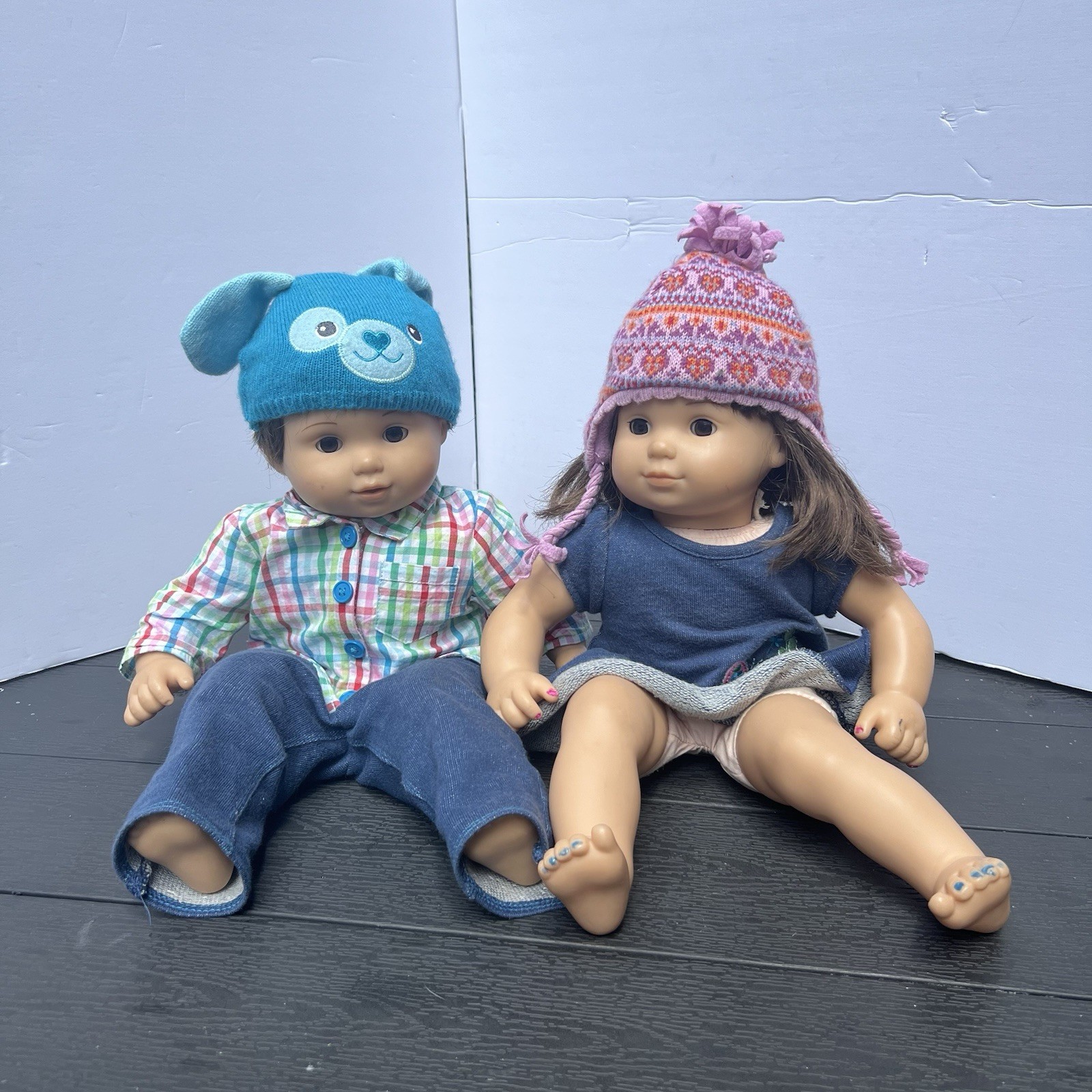 American Girl Bitty Baby Twins 2014 Brown Hair & Eyes Girl &