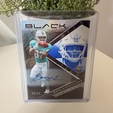 Panini Black 2022 Erik Ezukanma Rookie Autograph #135/35 Miami Dolphins Card. rookie card picture