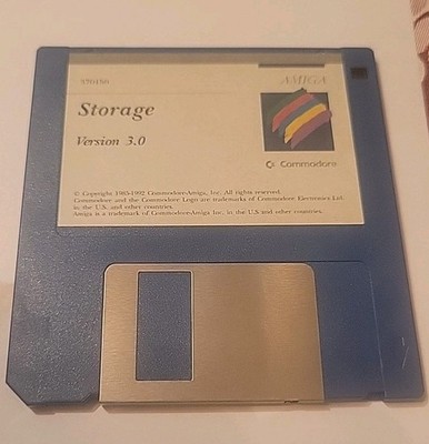 Amiga Workbench Storage Version 3.0 1992 Disk For Commodore Rare Item Disk