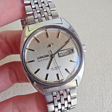 Reloj Automático Hombre Vintage ENICAR Ocean Pearl 2167-51-29 Día/Fecha Años 70 #3