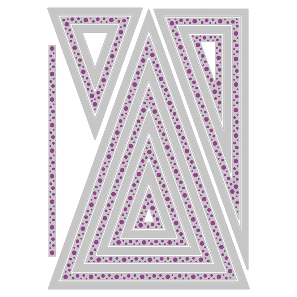 Stacey Park Stanzschablonen-Set Fantasie-Rahmen Patti's Perfect Triangles von... - Bild 2 von 4