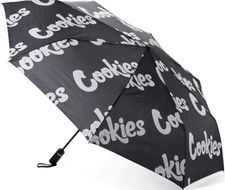 Cookies Sf Black Umbrella With Repeated Logo