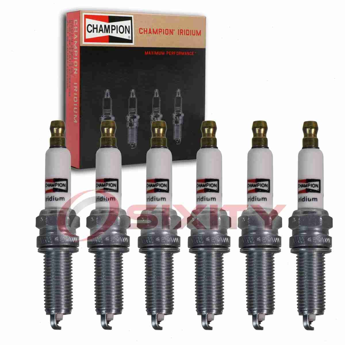 6 pc Champion Iridium Spark Plugs for 2017-2018 Genesis G90 Ignition xe