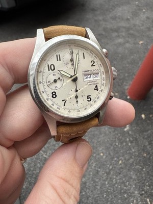 Hamilton Khaki Field Chronograph 38mm Valjoux 7750 Neo Vintage Automatic Watch