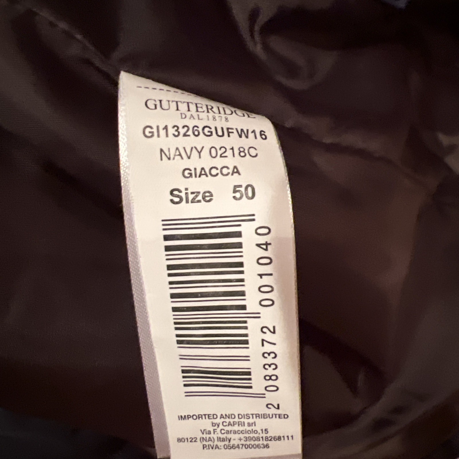 Gutteridge Jacket Men Size 50 Button-Down Quilted… - image 7