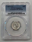 1877-CC Seated Liberty Dime --PCGS UNC Detail--Cleaned--Stunning Coin!!