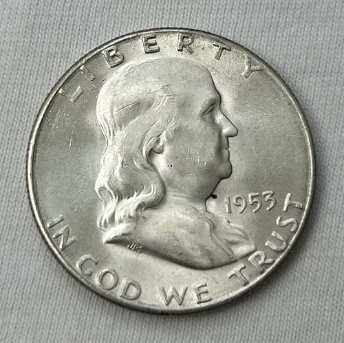 1953 S FRANKLIN HALF DOLLAR BU