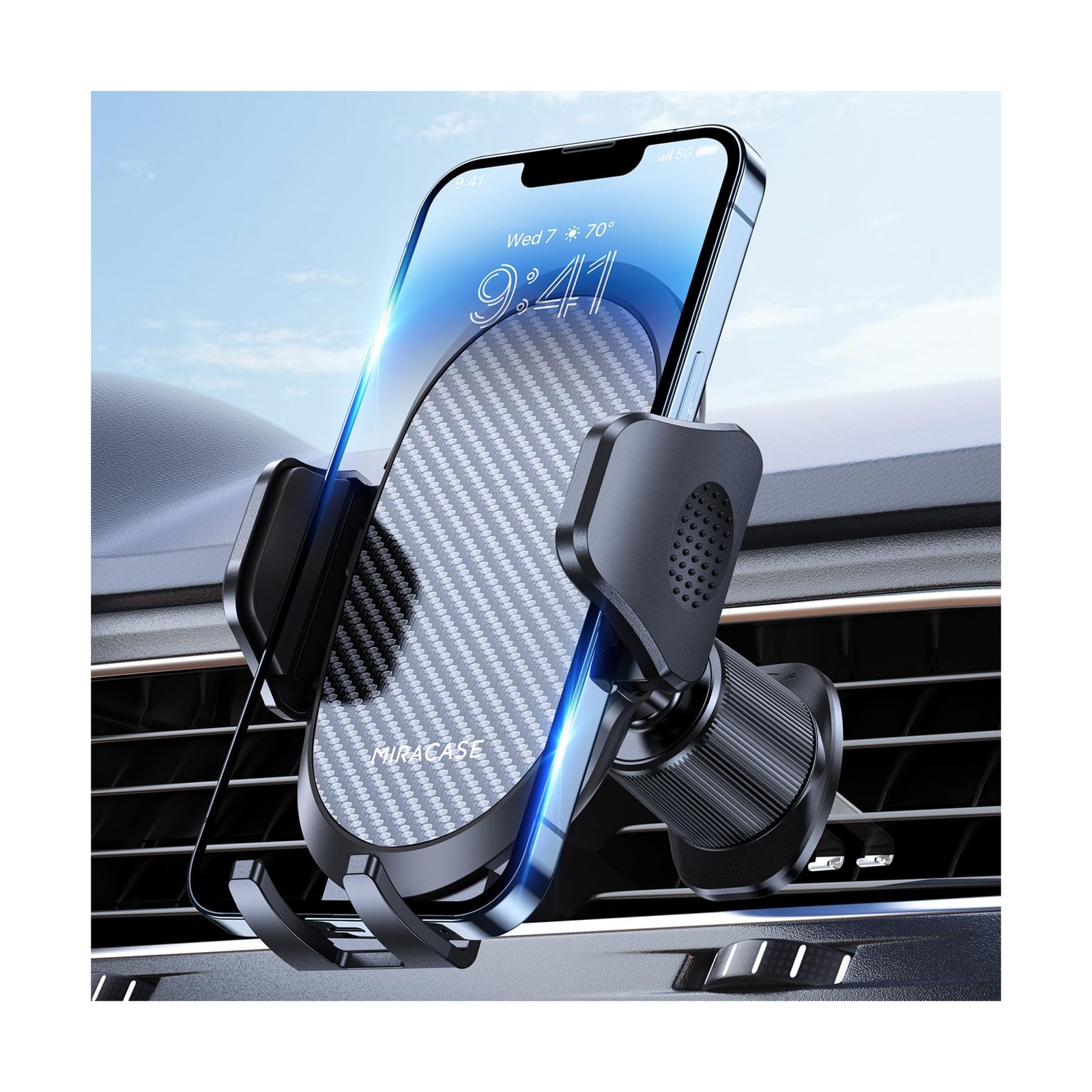 Miracase Phone Holders for Your Car with Metal Hook Clip, Air Vent Cell Phone...