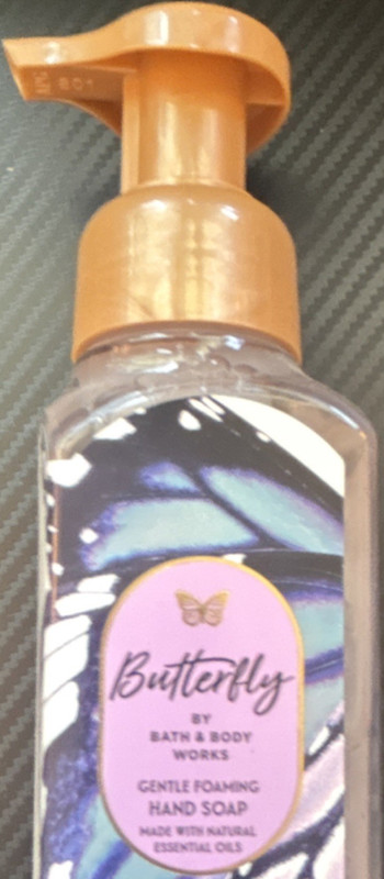 Bath & Body Works Butterfly Gentle Foaming Hand Soap Raspberry Iris Vanilla 8.7…