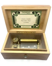 Vintage Thorens Music Box Swiss Switzerland 50 Key 4 Songs