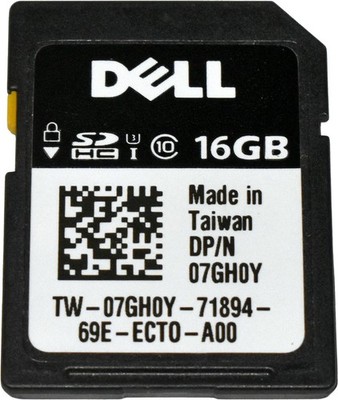 Dell iDRAC vFlash 16GB SD Card 07GH0Y for Dell PowerEdge