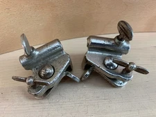 LEEDY 30s 40s 50s Vtg Hoop Clamp Bass Drum SPUR MOUNT Bracket Parts L/R Pair 2x