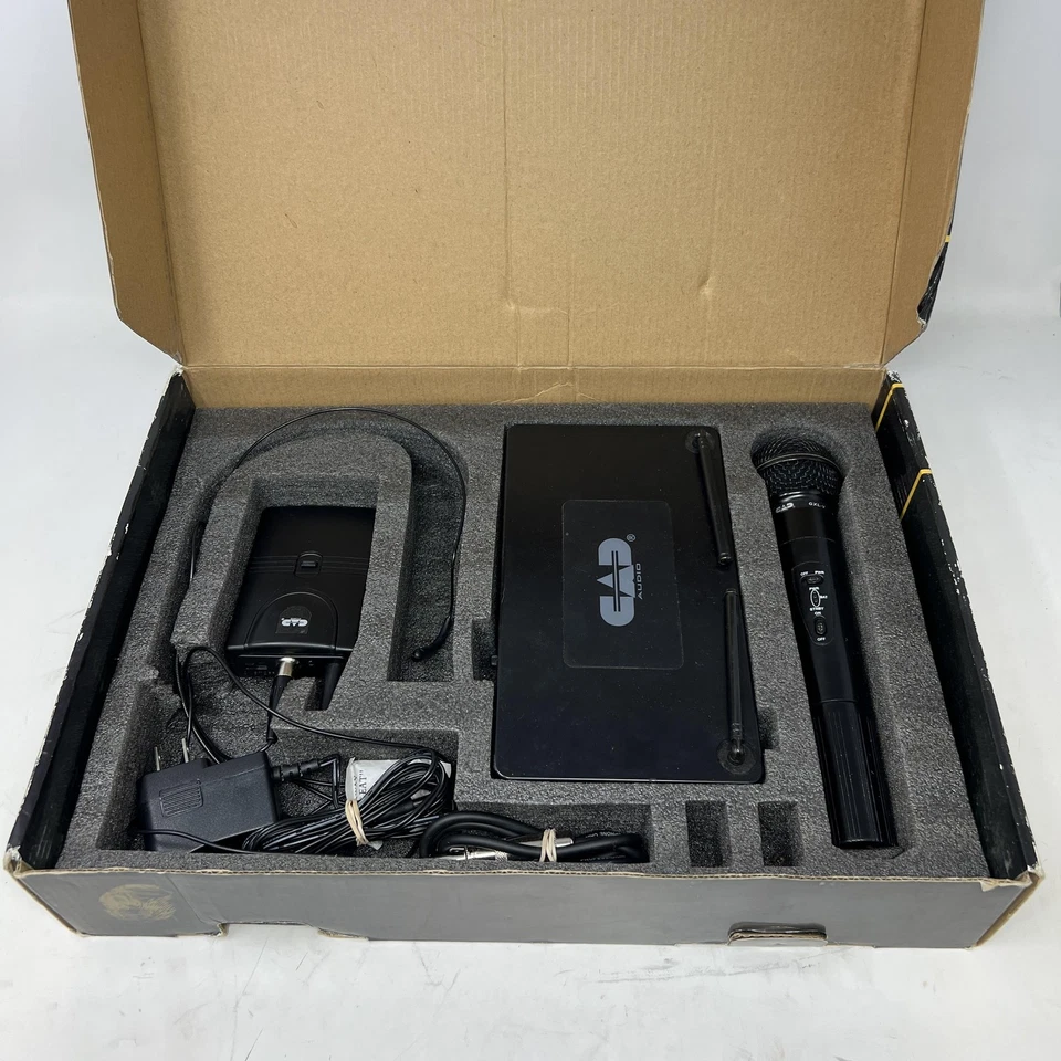 CAD Audio GXL-V VHF Wireless Microphone System Receiver Handheld Headset Combo - Image 2 of 2