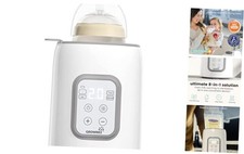 Bottle Warmer, 8-in-1 Fast Baby Milk Warmer with Timer for Breastmilk or Gray