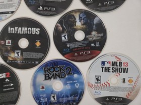 9 PS3 Disc Only Lot: COD Advanced Warfare, Infamous, Dragon Age, MK vs DC + More