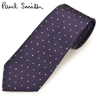 Paul Smith men s tie dot pattern silk size blade width 8cm eps18w014 M1A 0TIEX F