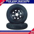 ✅2-Pack Trailer Tire On Rim 4.80-12 480-12 4.80x12 5 Lug on 4.5" 12" Rims 6PR