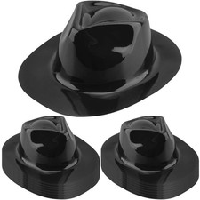SGBETTER 15 Pcs Plastic Cowboy Hats Bulk Western Cowboy Cowgirl Party Hat Wid...
