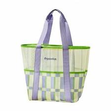 Mesh Beach Bag with Pockets Portable Mesh Tote Bag Large Capacity for Gym