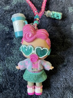 LOL mini doll long Necklace Rosary Rave Candy  Bubblegum Ice-cream  14-16  