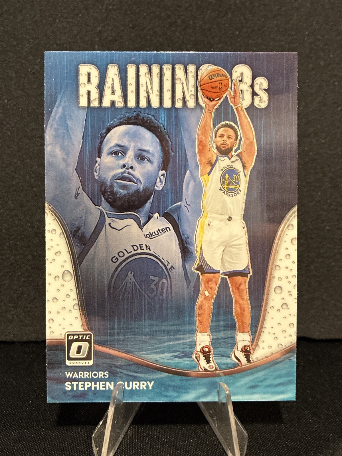 2022-24 Donruss Optic-Raining 3s-Stephen Curry #1