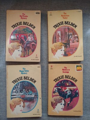 LOT of 4 Trixie Belden books- 2, 4, 9, 24- 1977 and 1979