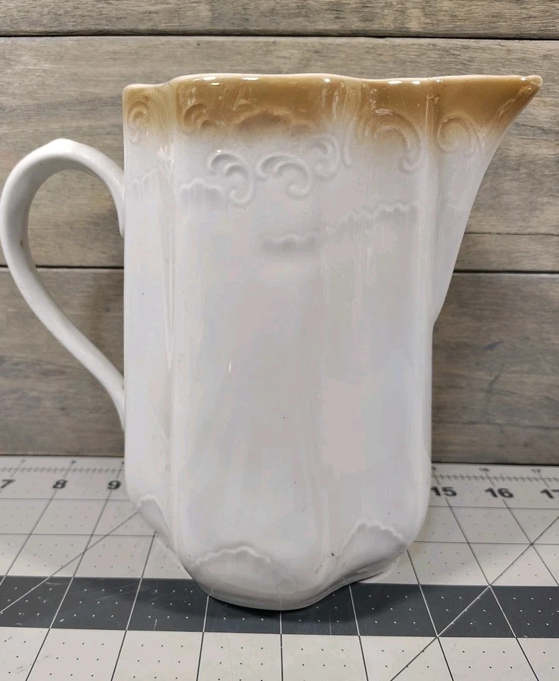 "Jarra de transferencia floral Baviera 6-1/2"" X 5-1/2"" rosa floral león rojo" Foto 2 de 4