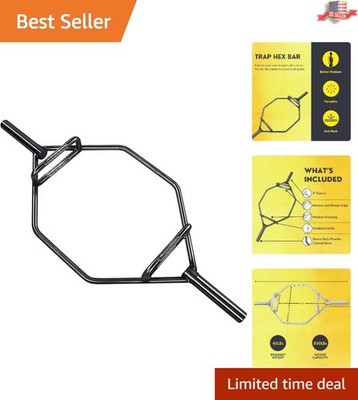 Elevate Your Fitness: 2-Inch Olympic Trap Hex Bar for Versatile Workouts