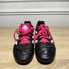 Adidas Goletto VI Black Pink Soccer/Football Cleats Kids/Youth Size 1.5 BB0571 