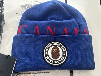 AUTHENTIC A BATHING APE BAPE x CANADA GOOSE x CONCEPTS KNIT CAP