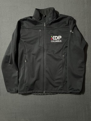 Eddie Bauer EB538 Mens XL KDP Columbus Weather Resist Jacket Black Full Zip NEW