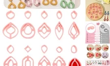 20 Shapes Polymer Clay Cutters for Earrings, Boho Organic Clay Earring Cutters 