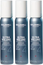 PACK of 3 Goldwell StyleSign Ultra Volume Top Whip Mousse 3.2 oz Travel Size