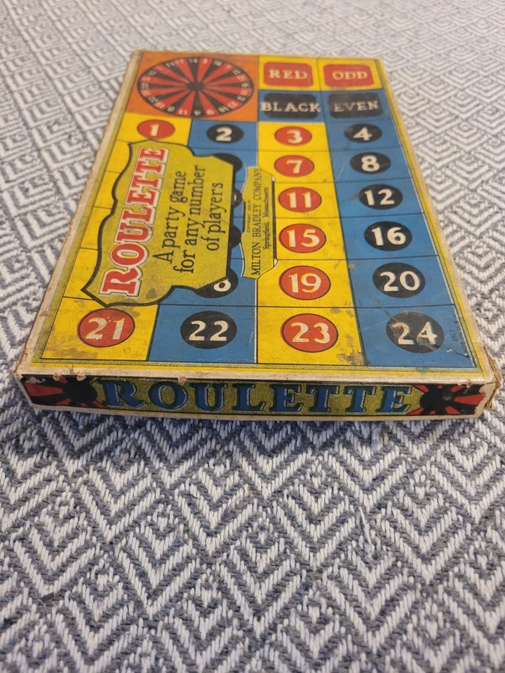 Vintage 1932 Roulette Board Game Milton Bradley - Image 4 of 4