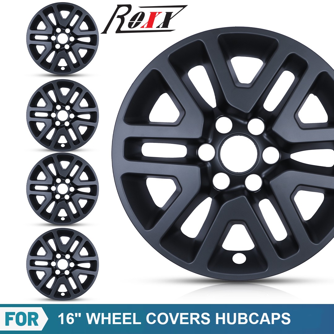 16" For 2014-2021 Nissan Frontier Matte Black Wheel Skins Hub Caps Rim Covers