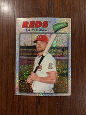 2026 Topps Heritage Silver Sparkle Chrome T.J. Friedl #296 Cincinnati Reds