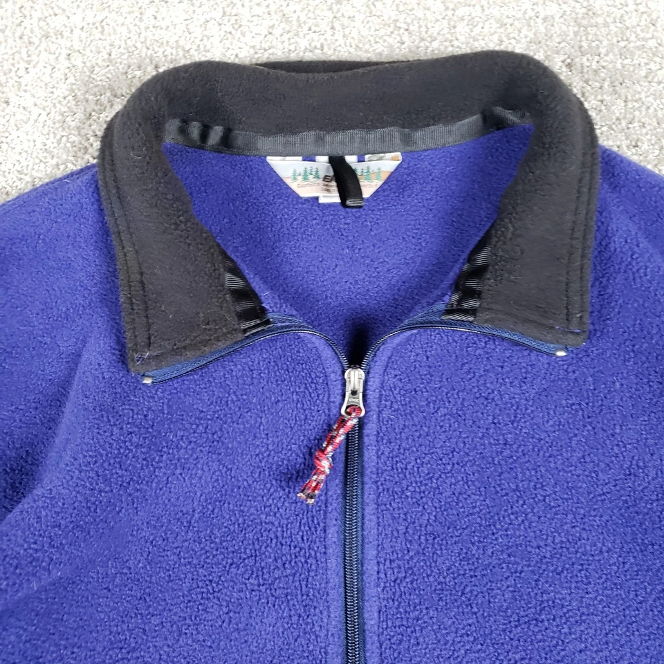Vtg 90s EMS Polartec Fleece Jacket Mens Large USA Made Blue 1/2 Zip Pullover - Image 3 of 4