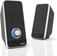 Hama Lautsprecher Usb 3,5Mm Aktivboxen 3W Regler Pc Laptop Smartphone Schwarz