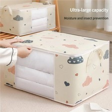 Large Capacity Clothes Storage Bag Organizer With Reinforced Handle Suitable For