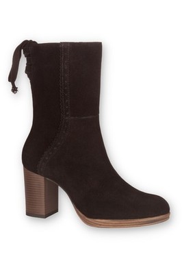 Spieth Wensky Trachten Damen Stiefel Stiefelette Leandra schwarz Velour