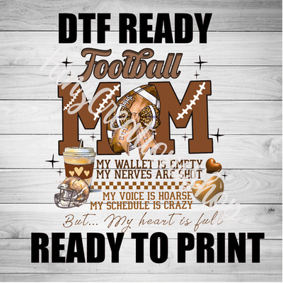DTF Heat Transfer   Ready to Press, Full Color Design