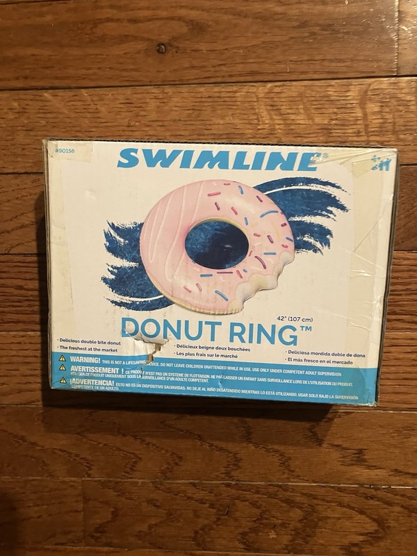Swimline Donut Ring Water Float 42” NEW SEALED 