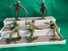 VINTAGE MARX? LOT OF 5 U.S. ARMY WWII 6" SOLDIER FIGURES