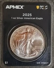 APMEX 2025 1 oz Silver American Eagle .999 Fine Silver PCGS ID# 299027