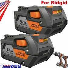 2X For Ridgid R840087 8.0Ah Lithium Battery Rigid 18Volt R840085 Power Tools