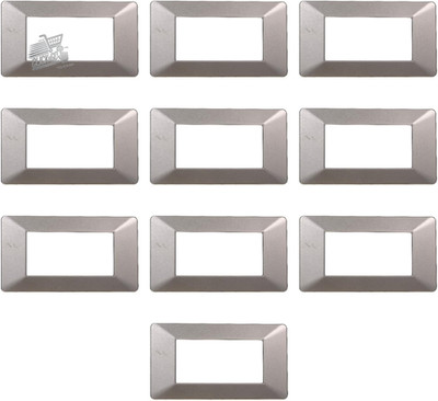 10 Plates 4 Modules Compatible Vimar Plana Titanium - Civil Series 4 Seater Matix